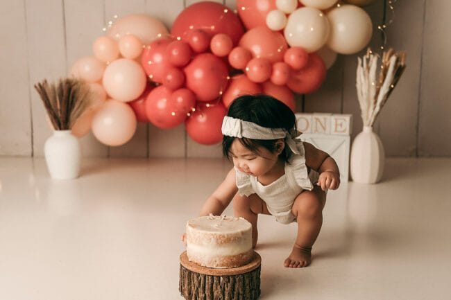 cake smash first birthday photos york region