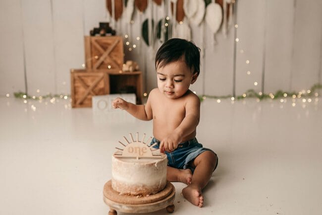 stouffville cake smash photo session